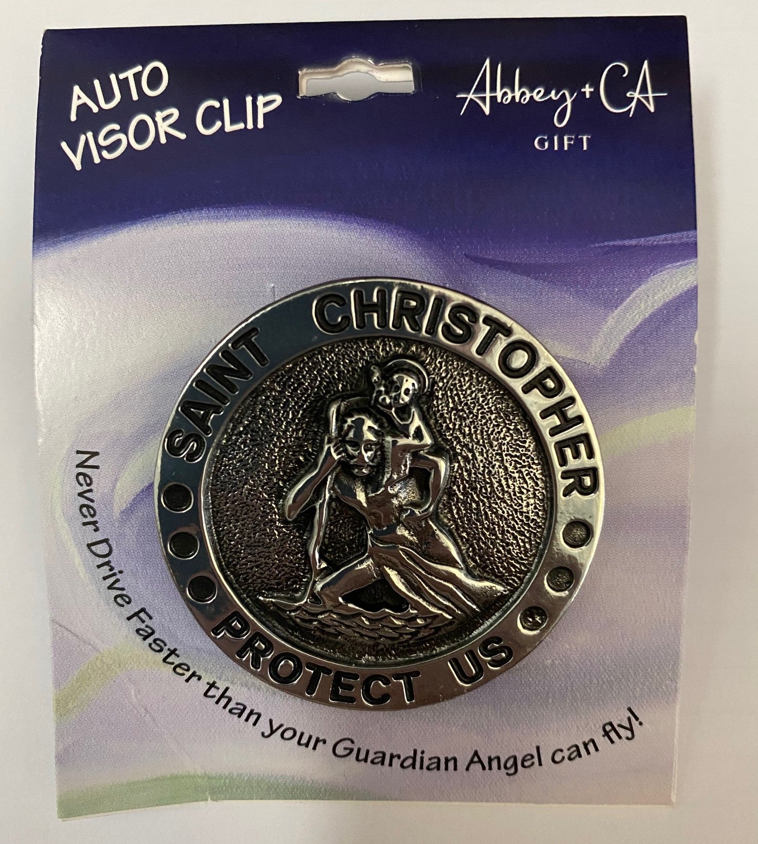 Auto Visor clip - St Christopher