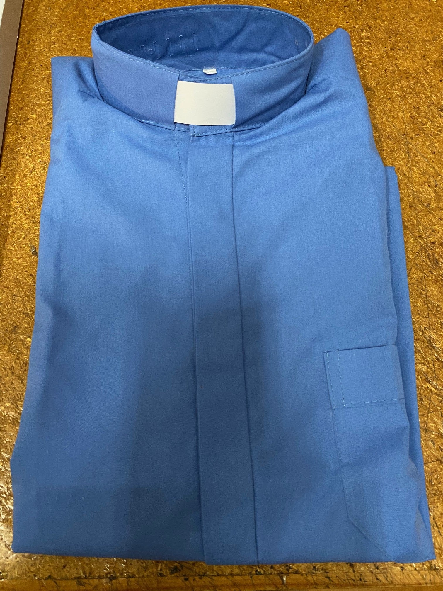 Clerical shirt light blue