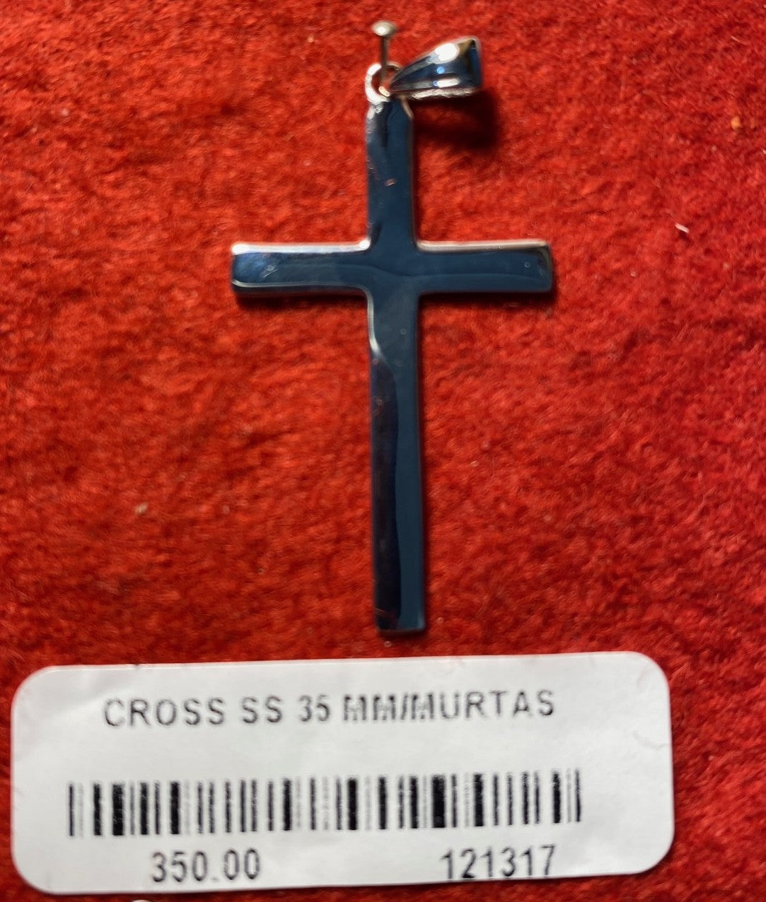 Sterling silver cross 35mm