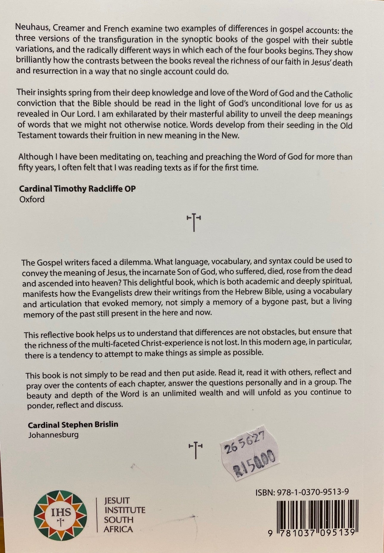 The Gospel: Would one book not have been enough?