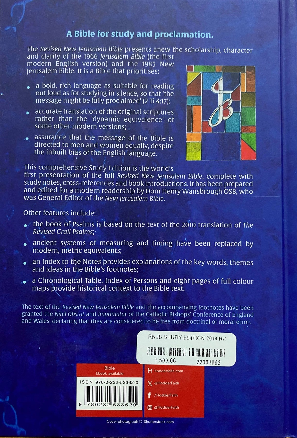 Revised New Jerusalem Bible Study Edition Hardcover