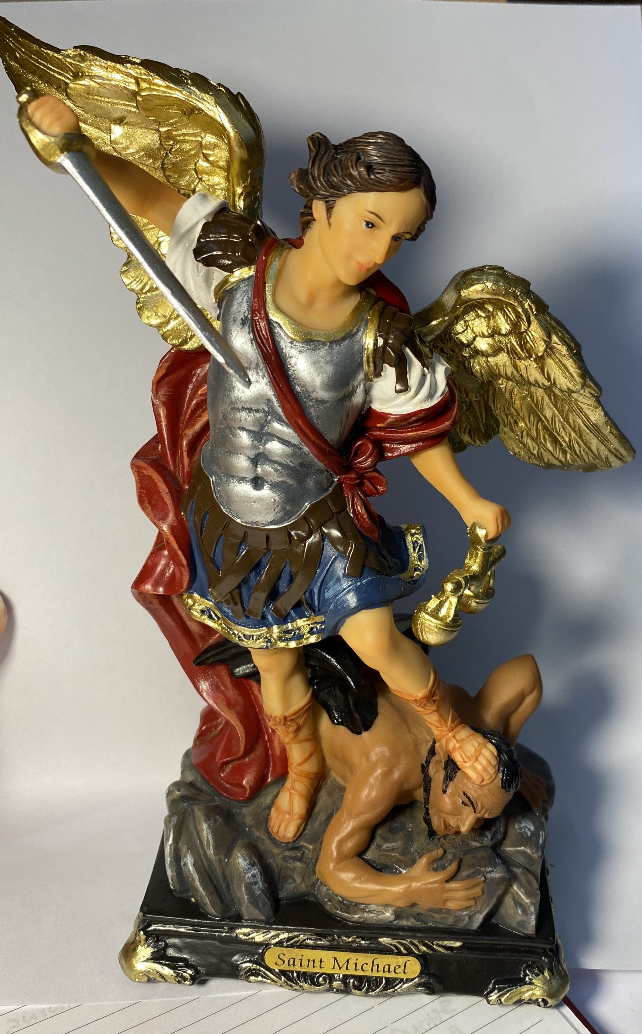 St Michael the Archangel 22 cm Statue
