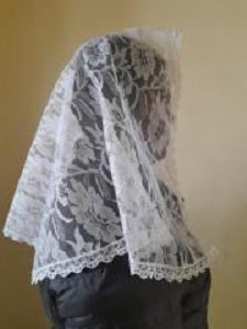 Mantilla - Large White