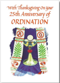 25th Anniversary of Ordination Card