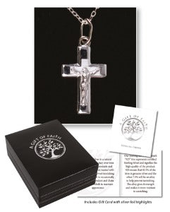Necklet Sterling Silver crucifix and chain