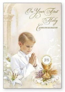 First Communion Card - Boy