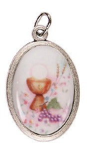 First Communion Medal - Coloured with Chalice