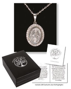Necklet Sterling Silver with Miraculous Medal