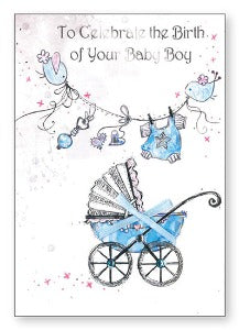 To Celebrate the Birth of your Baby Boy Card