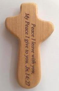 Holding/Comfort Cross Wood 7.5 cm