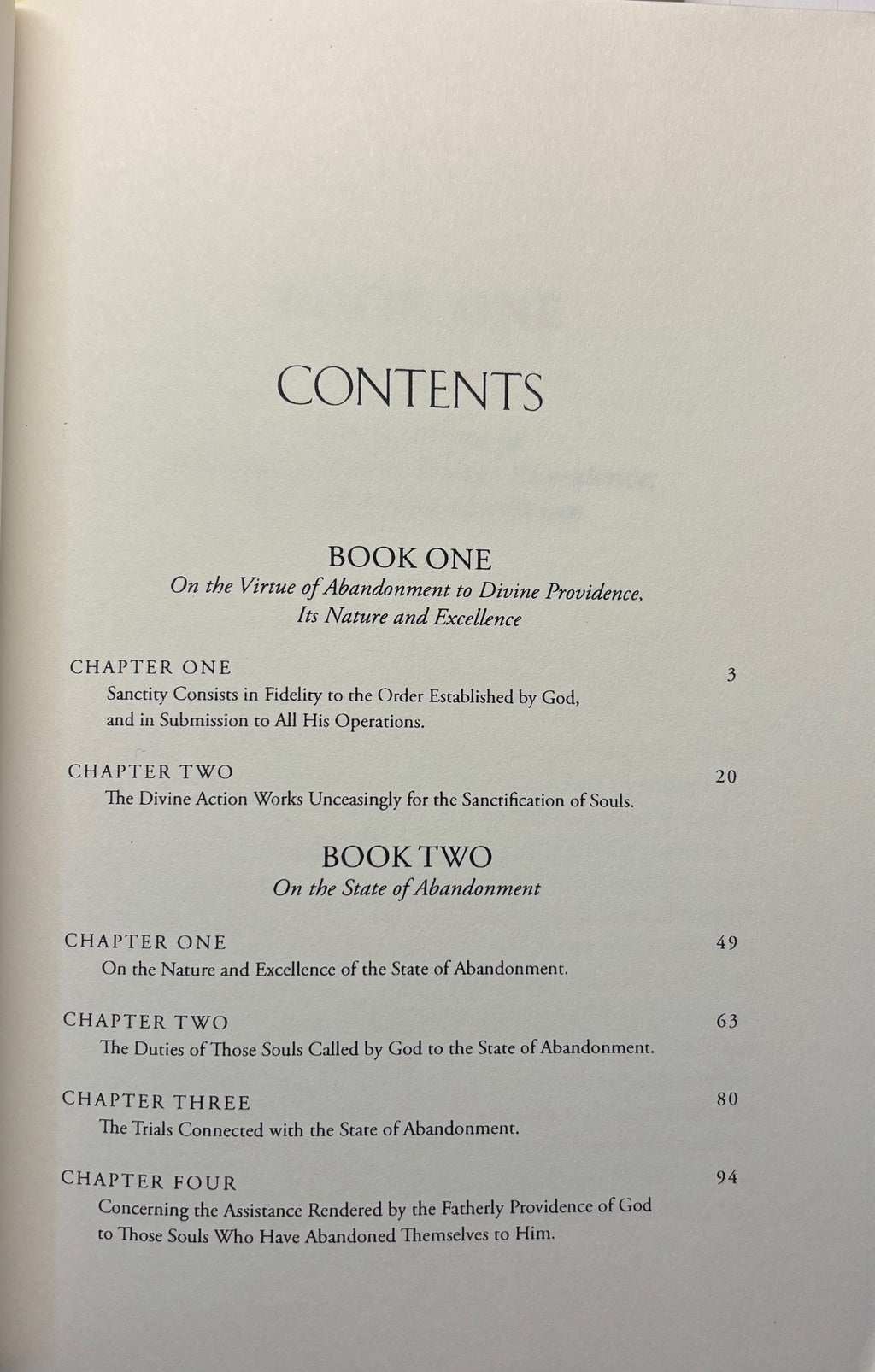 Abandonment to Divine Providence