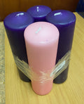 Advent candles 5 X 13 cm