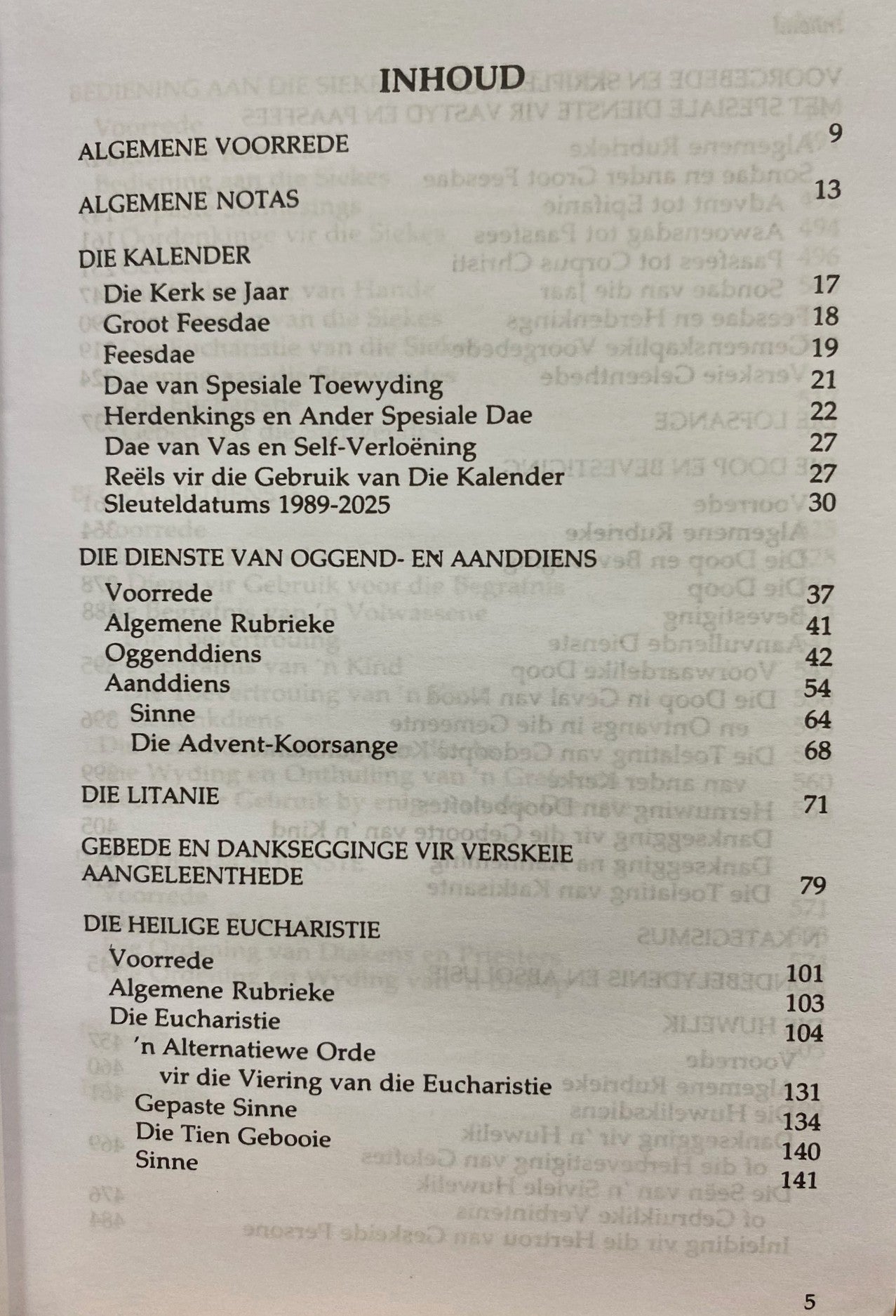 'N ANGLIKAANSE GEBEDEBOEK - Anglican prayer book in Afrikaans