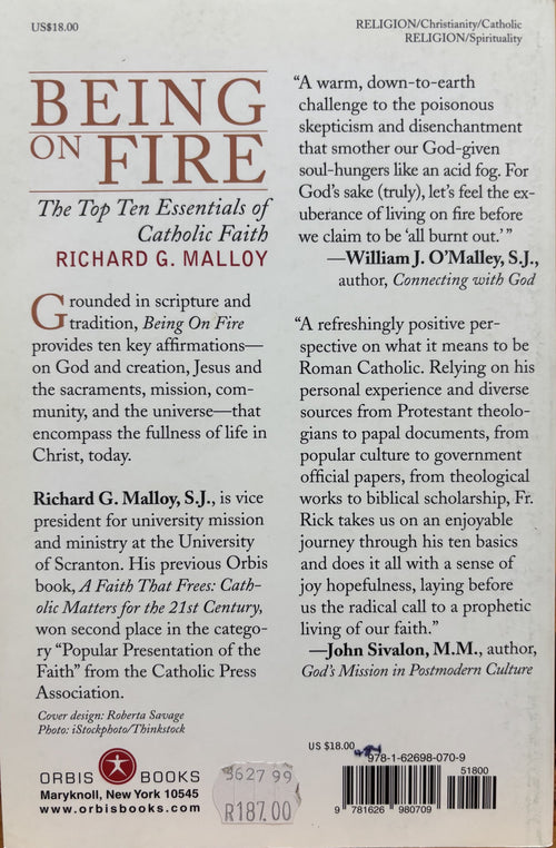Being on Fire - the Top Ten Essentials of Catholic Faith