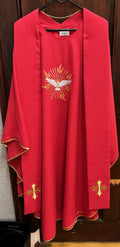 Chasuble & Stole Red Holy Spirit