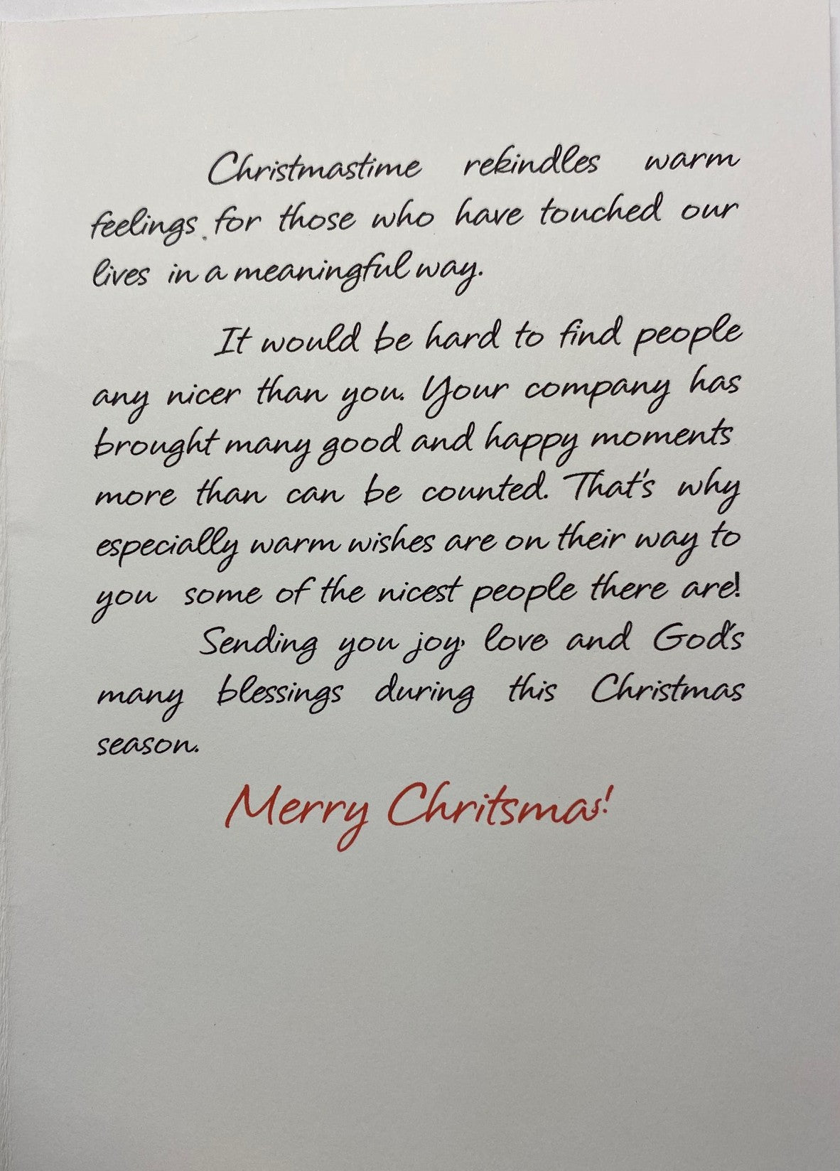 Christmas card - single