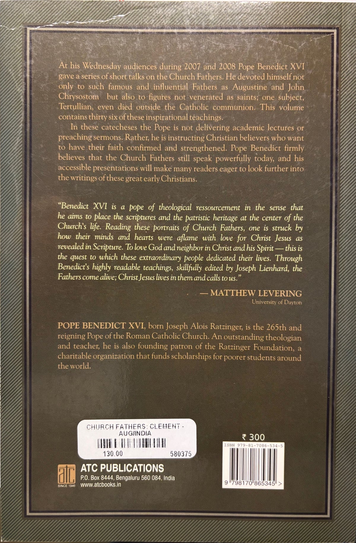 Church Fathers - from Clement of Rome to Augustine