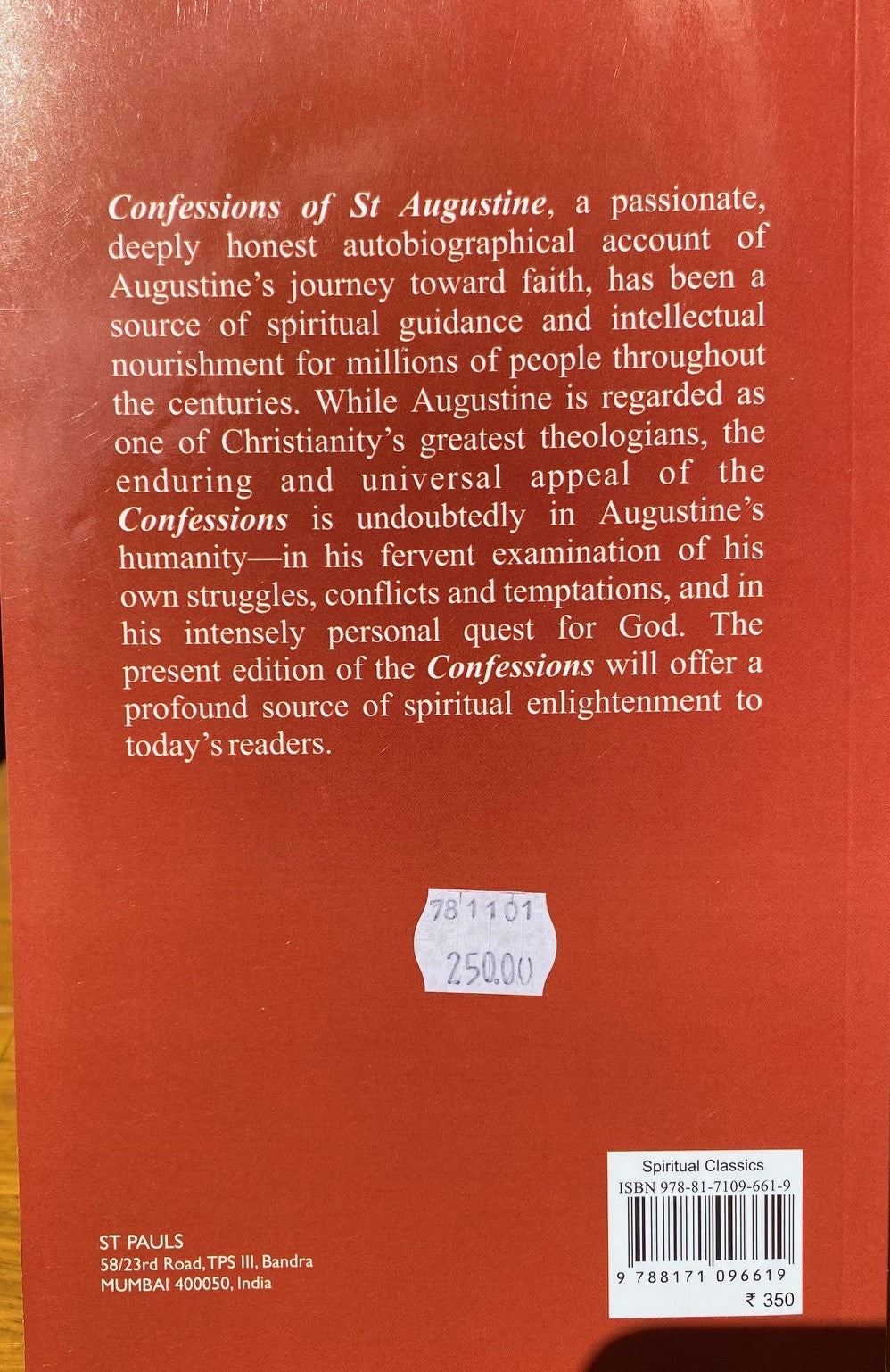 Confessions of St Augustine