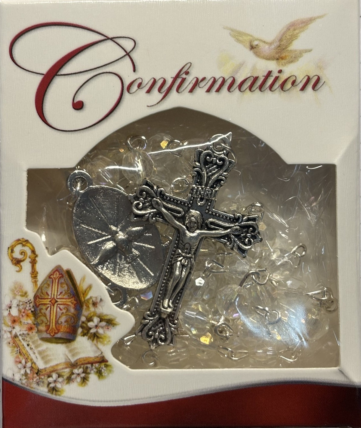 Confirmation rosary crystal