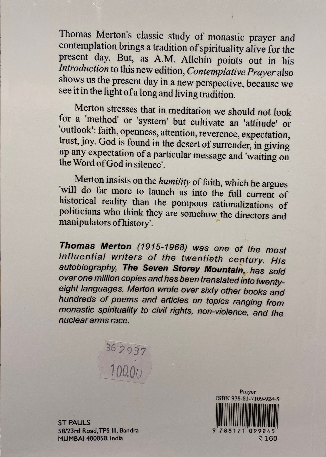 Contemplative Prayer