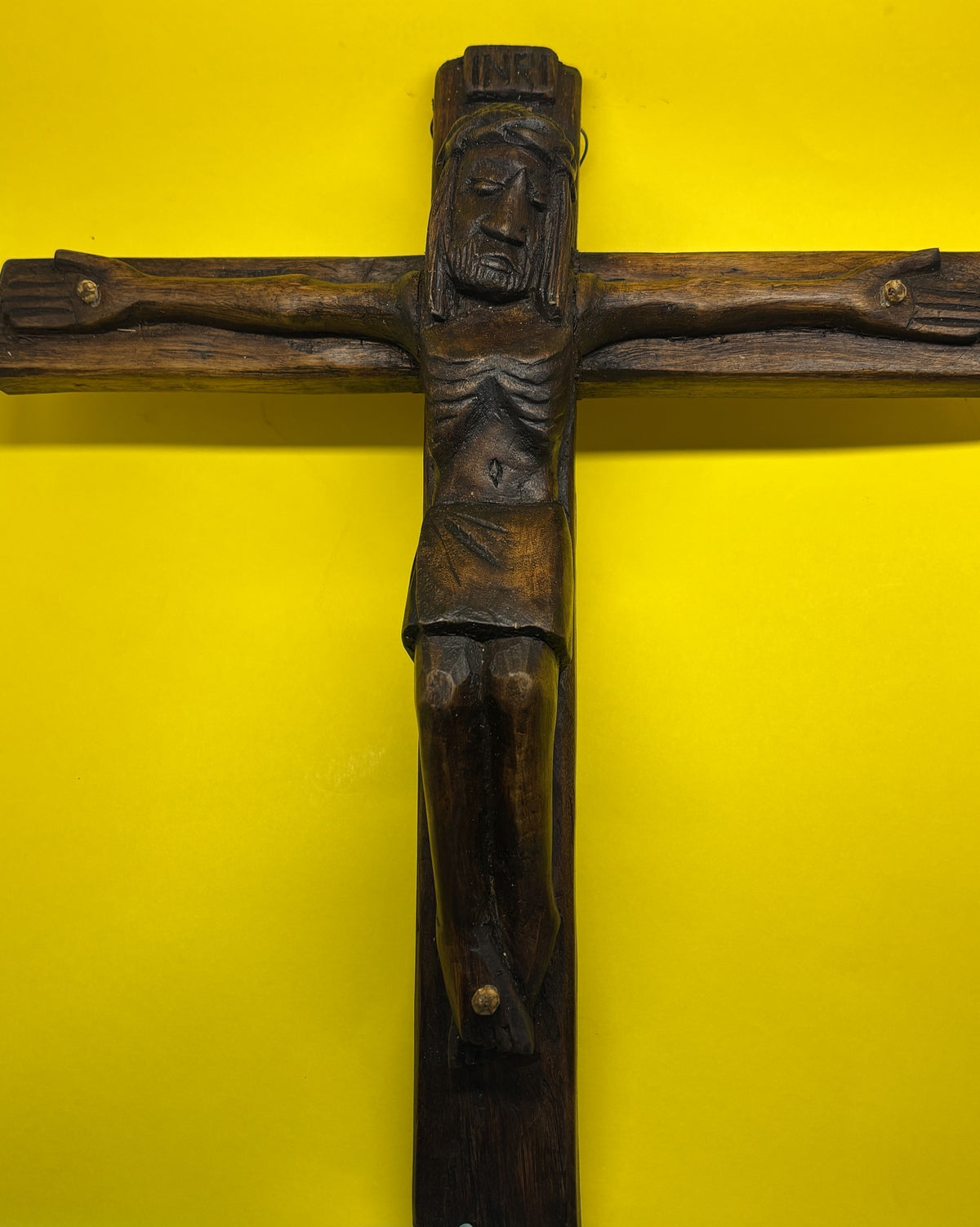 Crucifix wood carving (Zimbabwe)