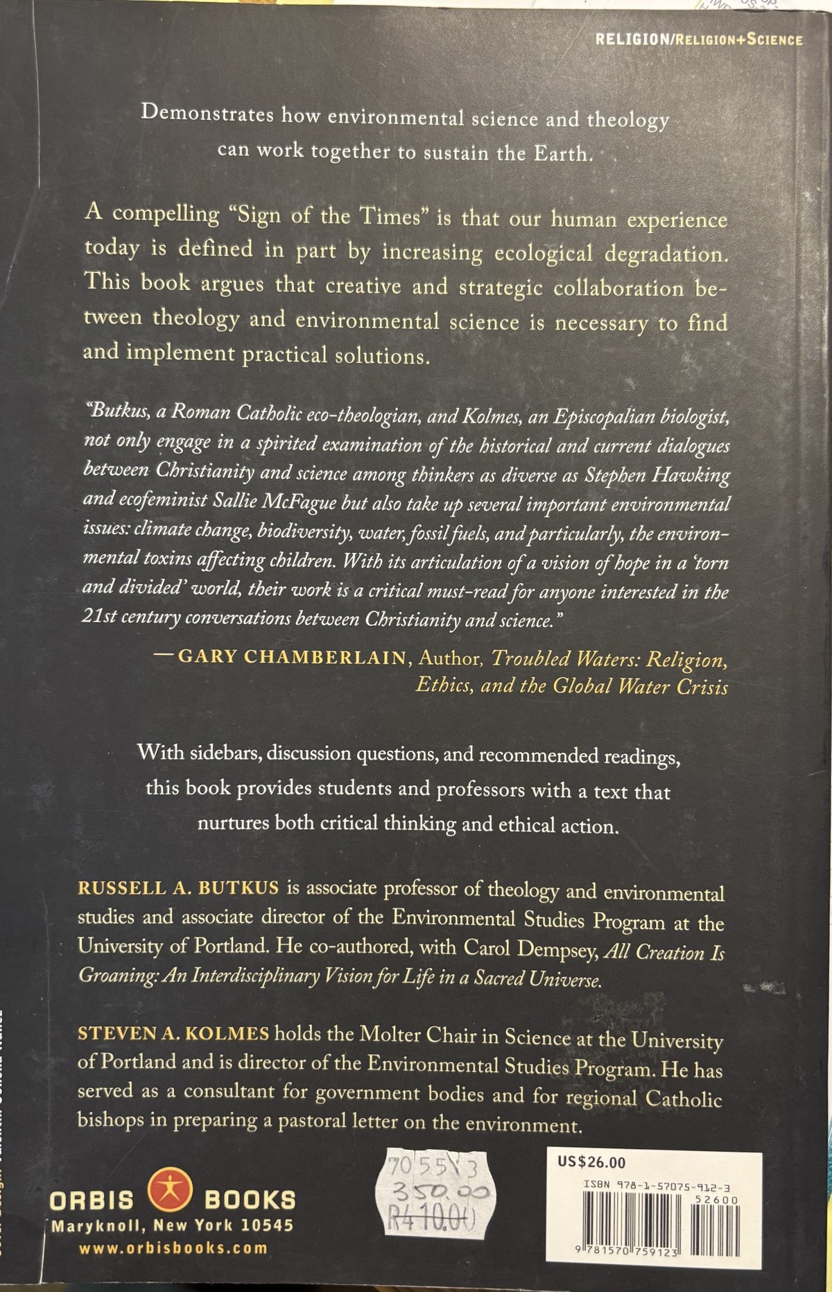Environmental Science and Theology in Dialogue