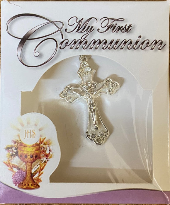 First Communion crucifix and chain