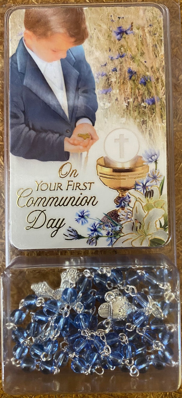 First Communion rosary - boy