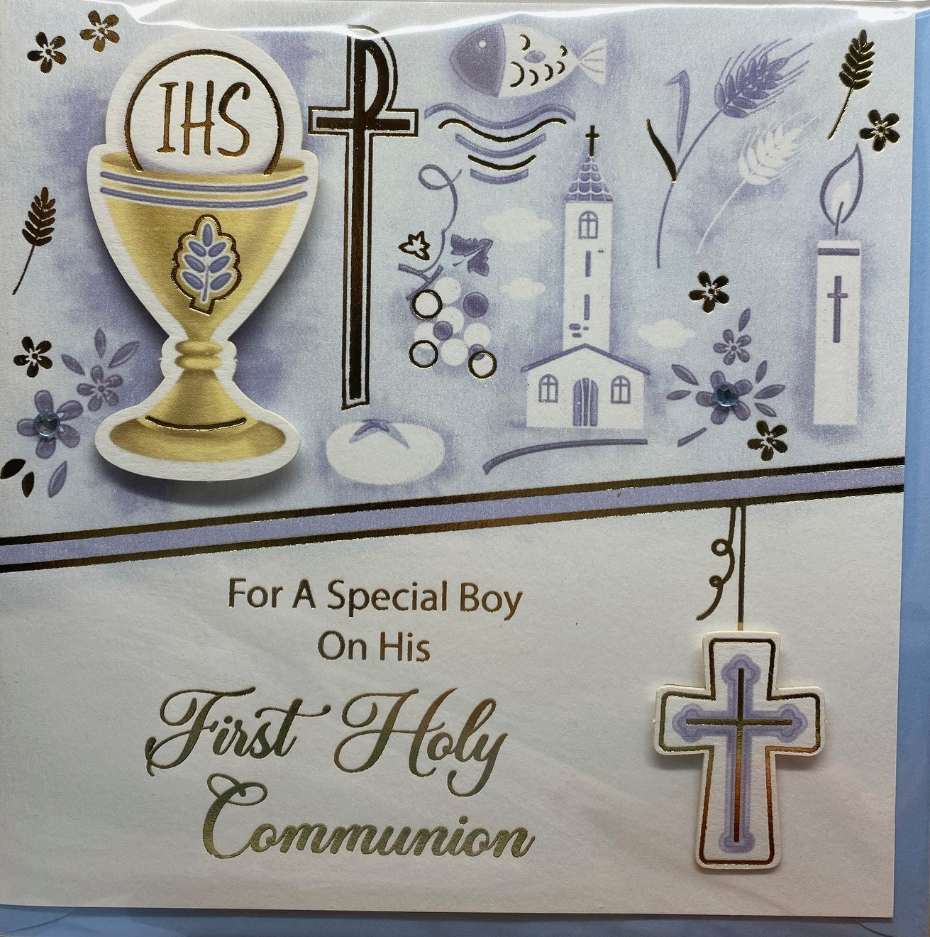 First Communion card - boy