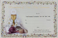 First Holy Communion Certificate