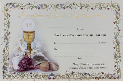 First Holy Communion Certificate 22244008
