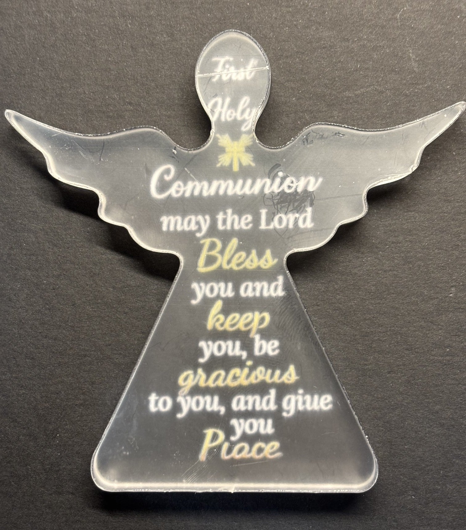 First Communion gift - angel plaque