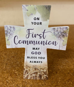 First Communion resin Standing Cross