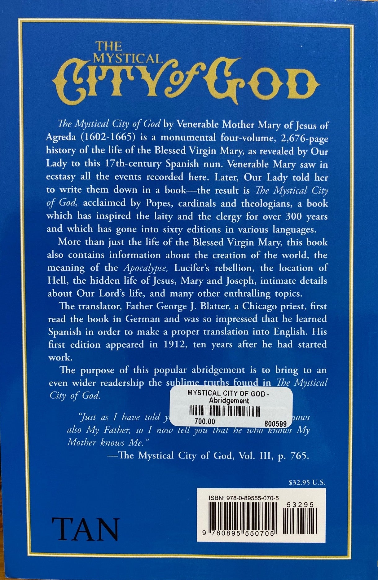 The Mystical City of God