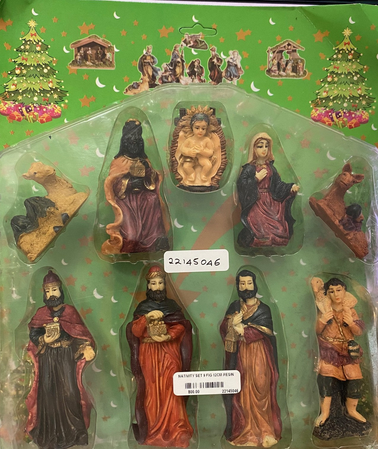 Nativity set 9 pcs resin