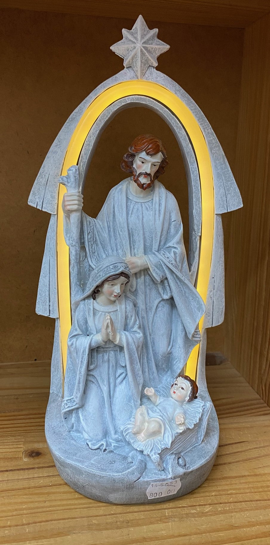 Nativity set one piece with light