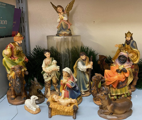 Nativity set - 11 pieces 15cm