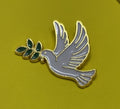 Pin white dove of peace
