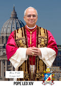 Picture Pope Leo XIV LARGE 30 X 21 CM