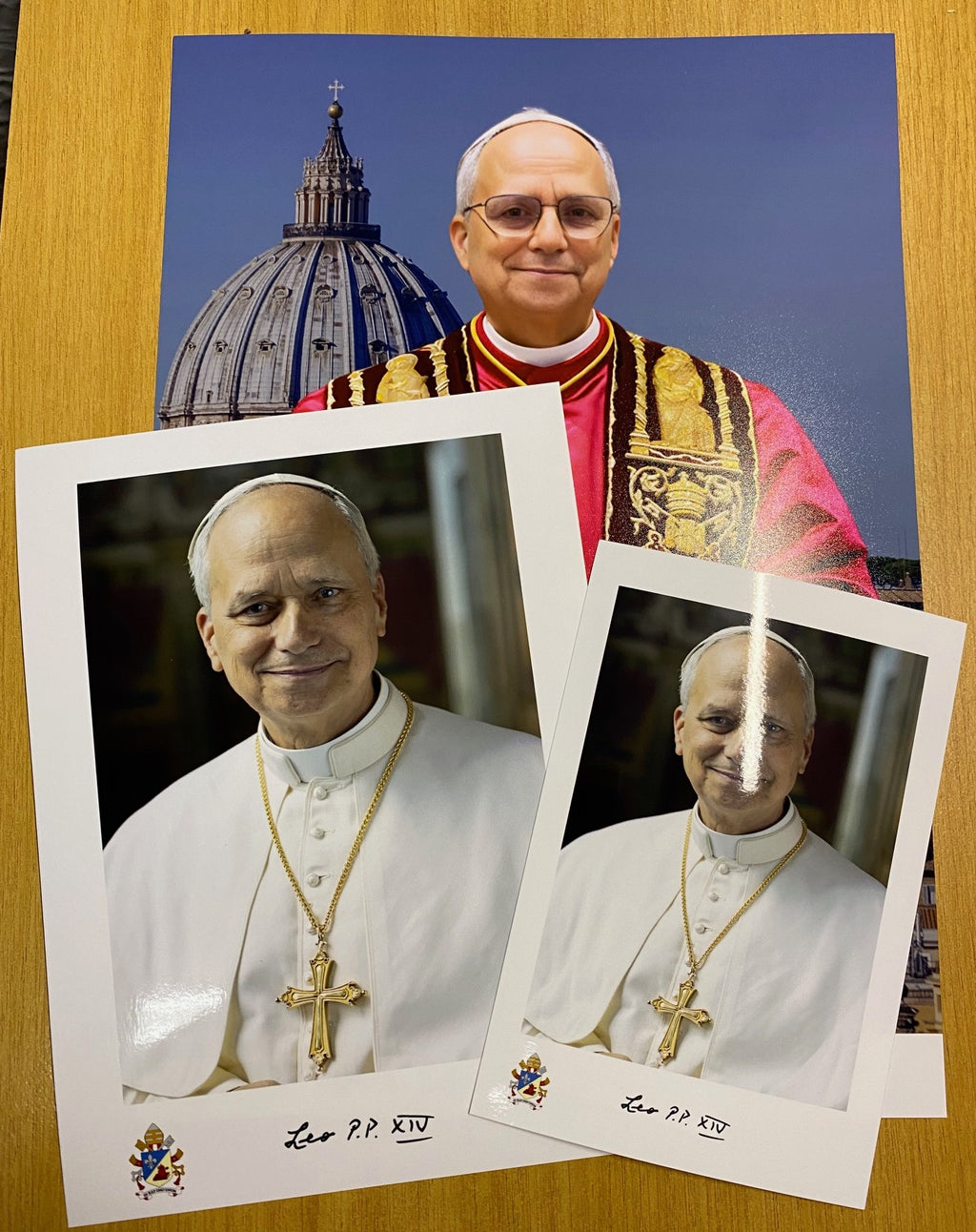 Picture Pope Leo XIV LARGE 30 X 21 CM
