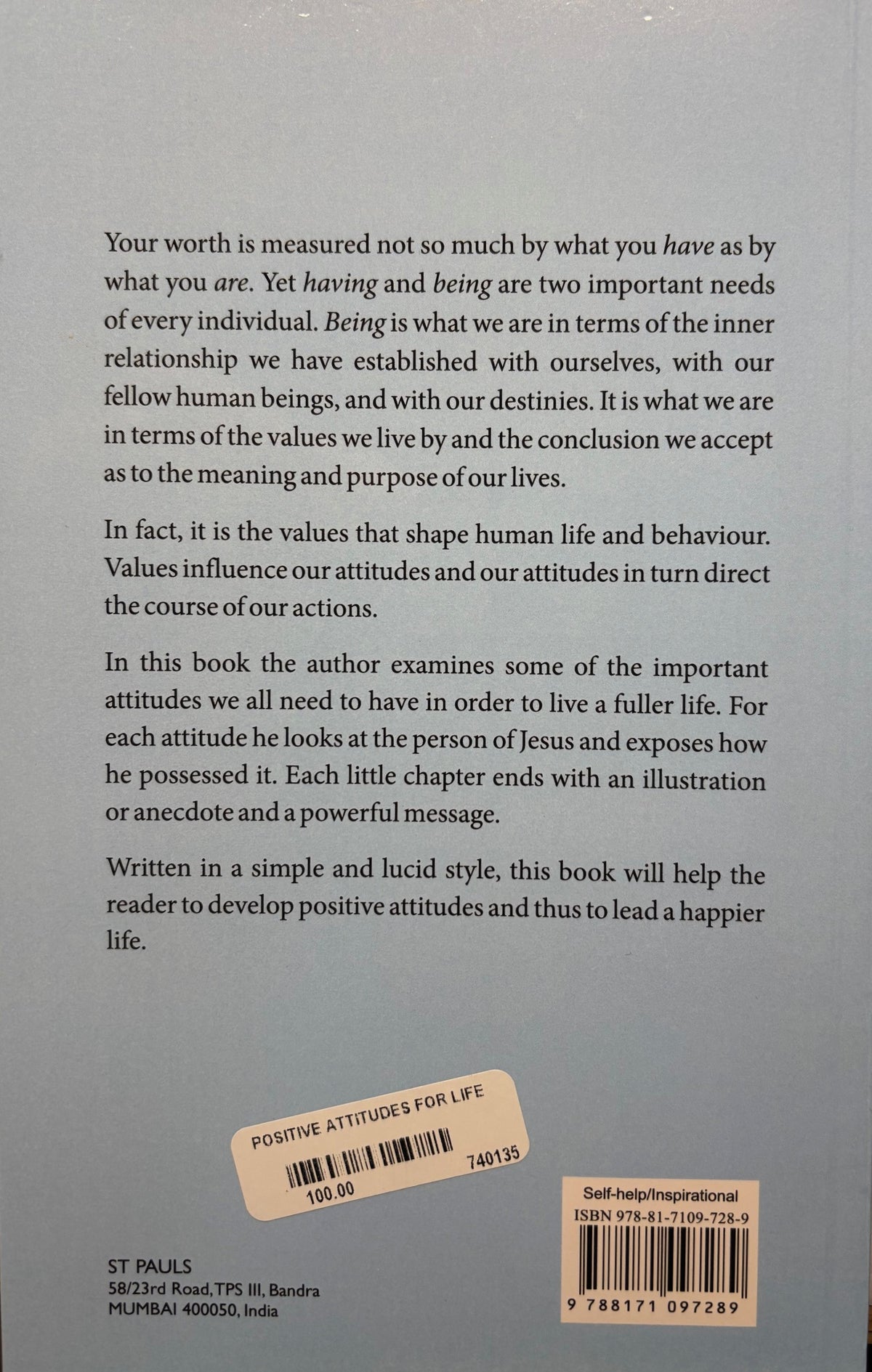 Positive Attitudes for Life - Motivating Thoughts that Enrich Life