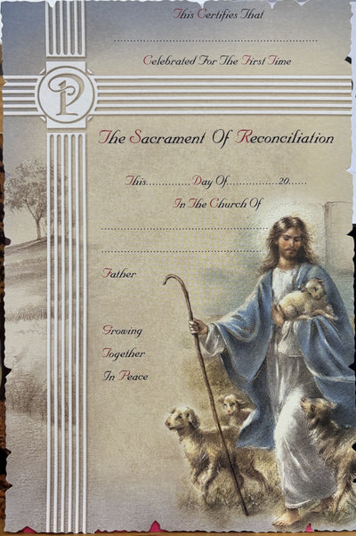 Sacrament of Reconciliation Certificate 203410