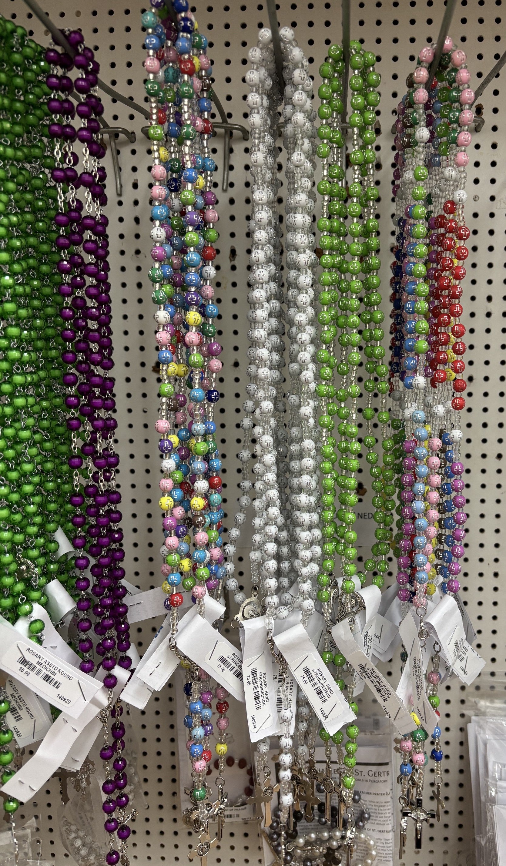 Rosaries handstrung multi-coloured 140924