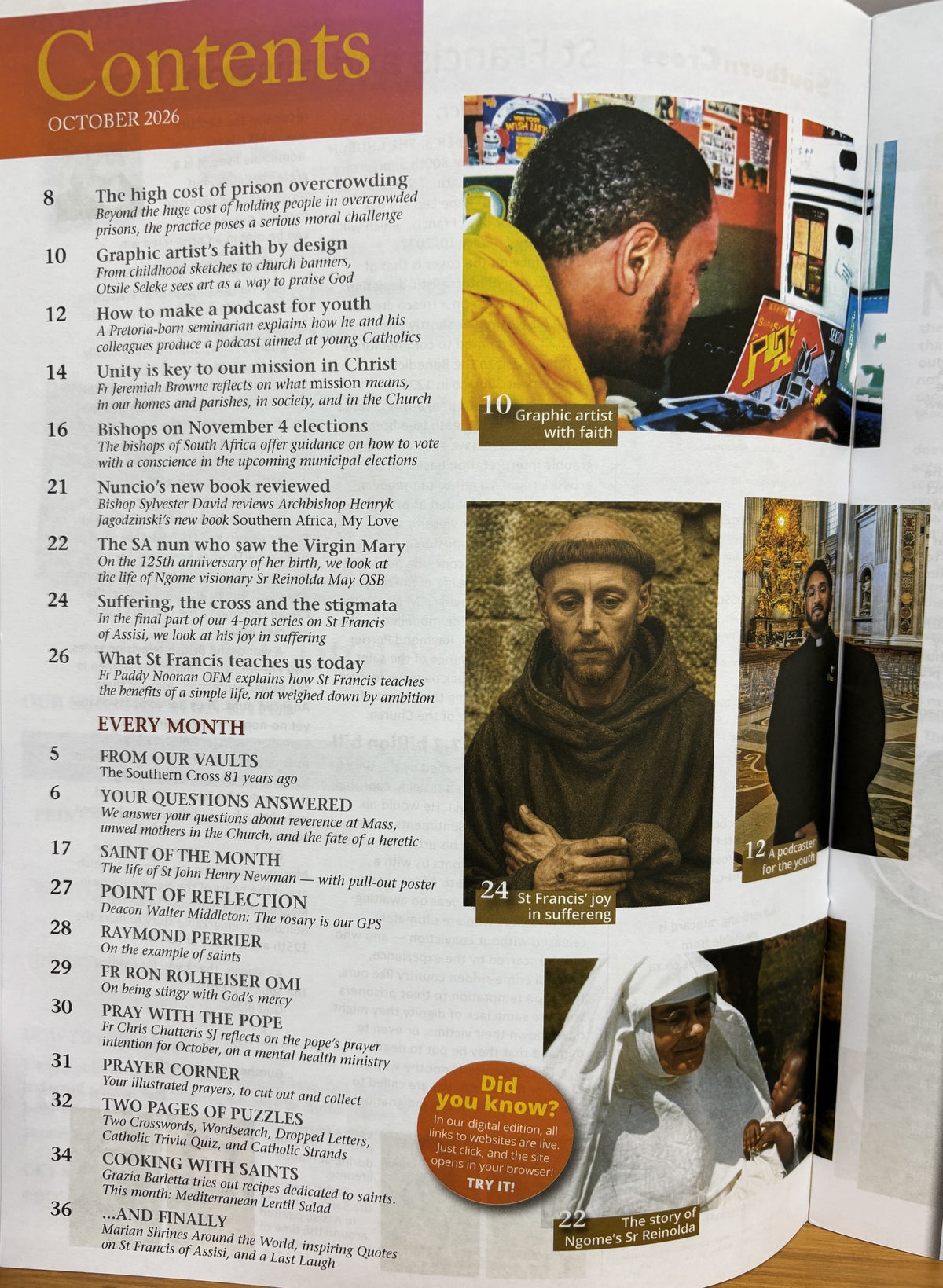 Southern Cross magazine  October 2026