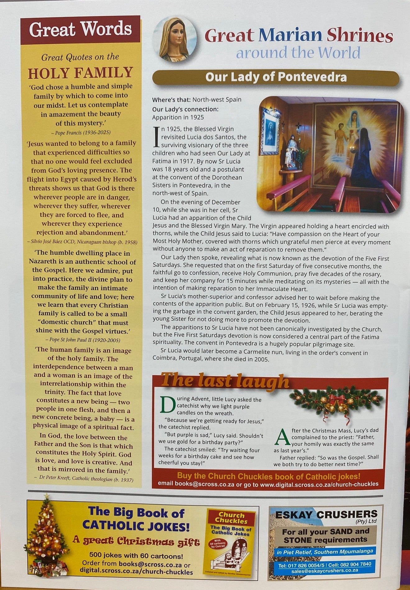 The Southern Cross Magazine - Advent & Christmas edition