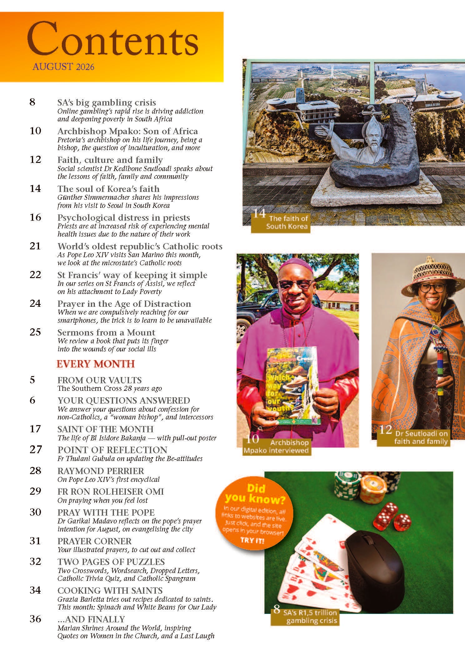 Southern Cross magazine  August 2026