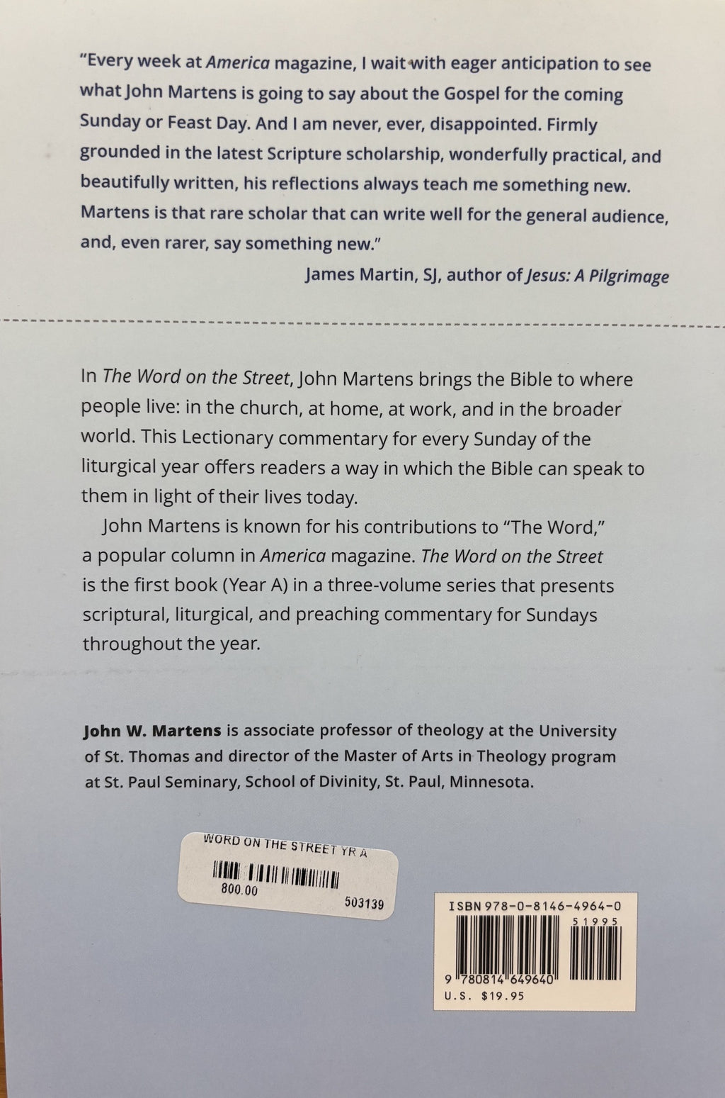 The Word on the Street - Sunday Lectionary Reflections Year A