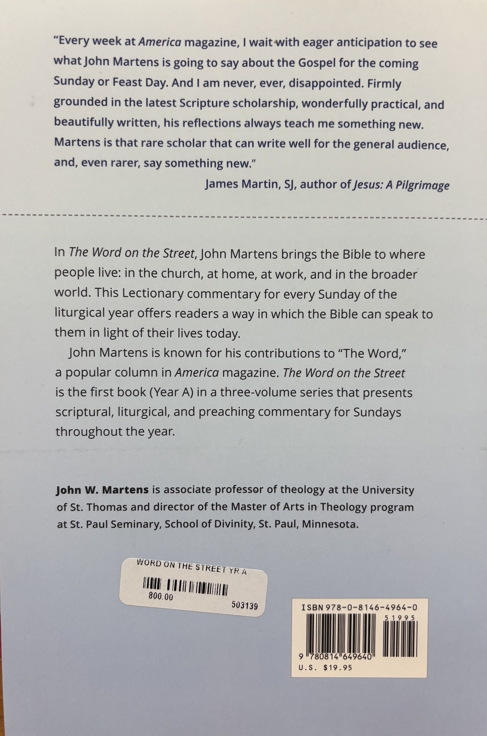 The Word on the Street - Sunday Lectionary Reflections Year A