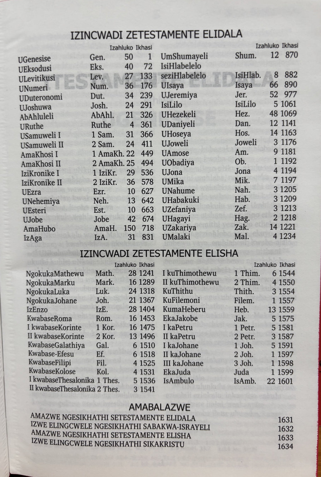 iBhayibheli elingcwele - Zulu bible