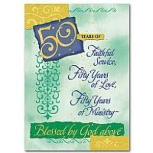 Golden Jubilee 50 Years of Priesthood Card